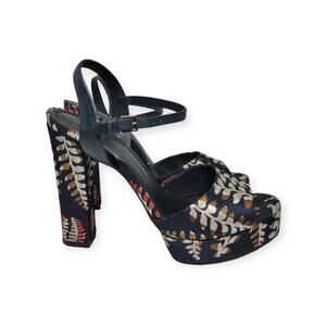 TORY BURCH Solona Jacquard Heels | 7